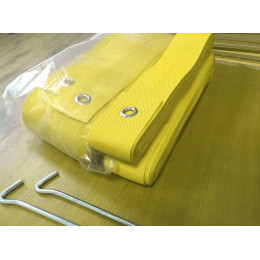 Разметка площадки для пляжного волейбола 8х16м - желтый (ленты)