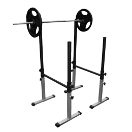 Тренажер 3 в 1 брусья, стойка для жима и приседаний